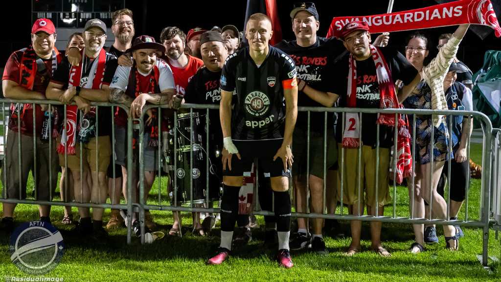 Swanguardians with TSS Rovers captain Danylo Smychenko